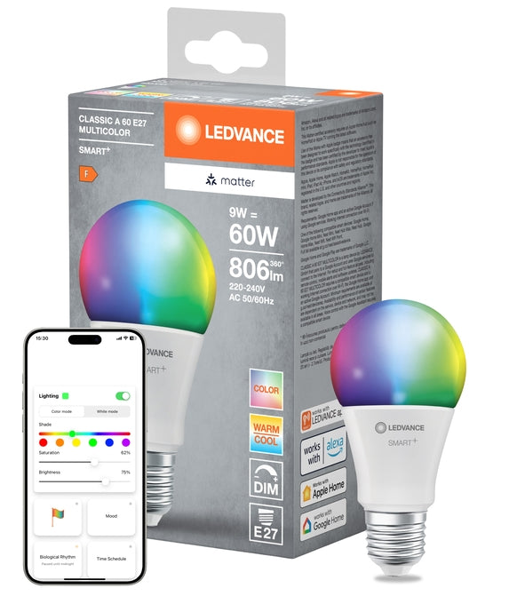 SMART+ MATTER Classic A60 9W E27 Multicolor | OSRAM