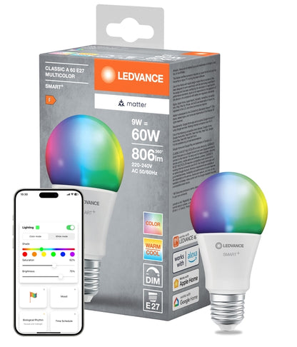 SMART+ MATTER Classic A60 9W E27 Multicolor | OSRAM