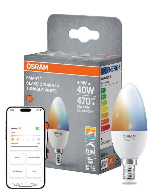 SMART+ MATTER Classic B40 4.9W E14 Tunable White | OSRAM – Tammiston ...
